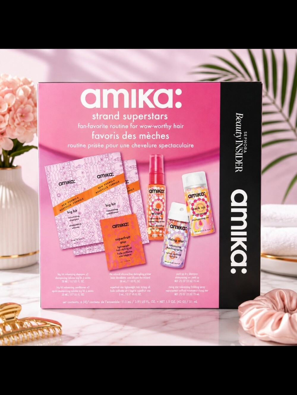 $72 Value | amika Sephora Beauty Insider Strand Superstars Gift Set – NIB